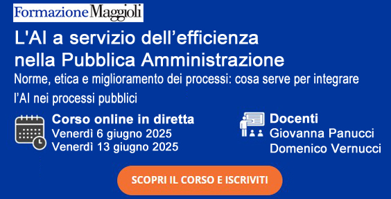Intelligenza Artificiale nella Pubblica Amministrazione: opportunità, rischi e soluzioni pratiche 2 corso AI