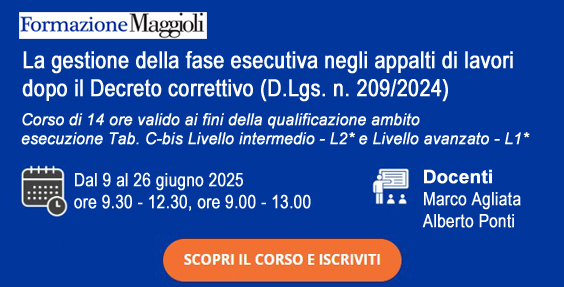 La Responsabilità erariale del RUP nella fase esecutiva del contratto alla luce del D.Lgs. 36/2023: analisi, casistica e prevenzione 1 corsi esecuzione agliata